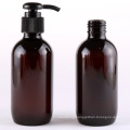 Private Label Brown Amber Empty 150ml Lotion Bottle Round Plastic PET Body Shampoo Liquid Soap Bottle